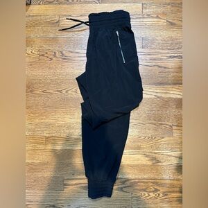 Athleta Camden Black Joggers with Zip Pocket